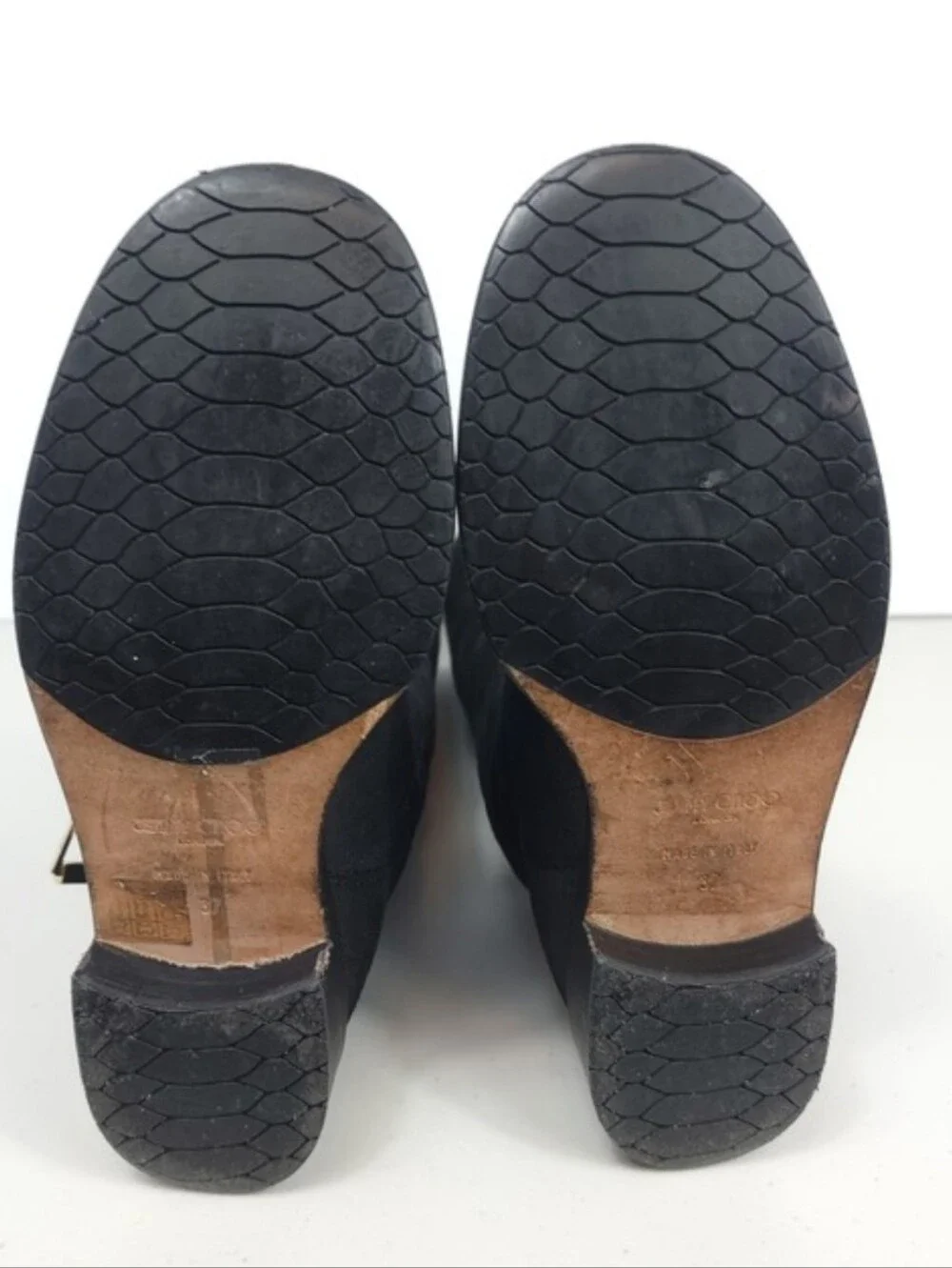 Jimmy Choo Black Over-the-Knee Suede Boots